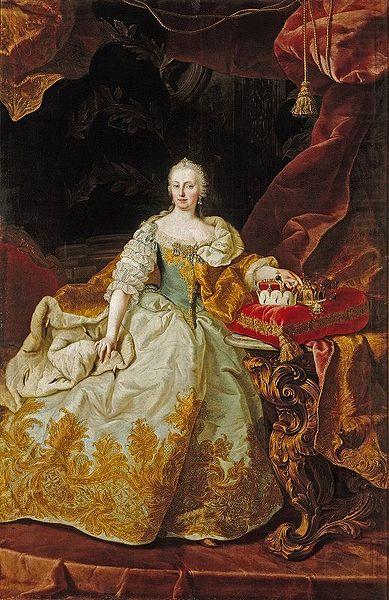 Portrait of Maria Theresia of Austria, MEYTENS, Martin van